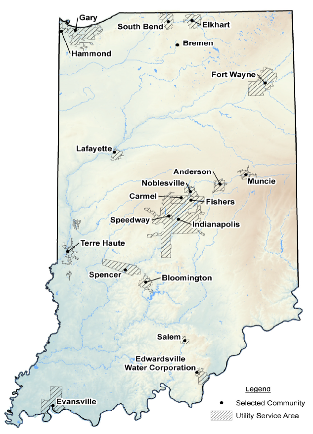 A map of indiana with black and white text AI-generated content may be incorrect.
