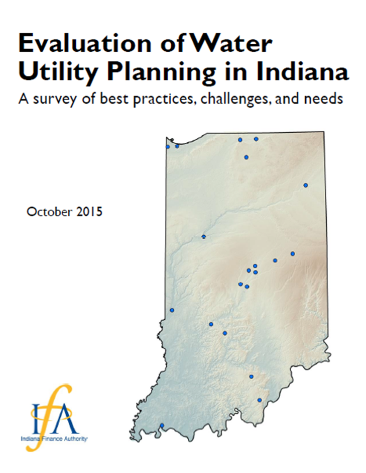 A map of indiana with blue dots AI-generated content may be incorrect.